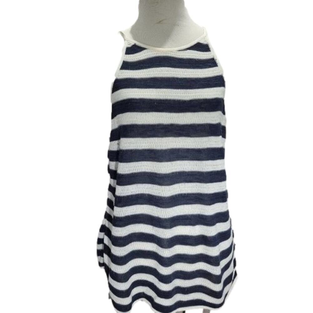 maurices black and white striped tank top